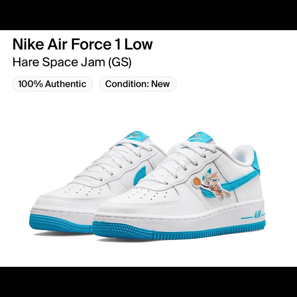 Nike Air Force 1 low Hare space jams